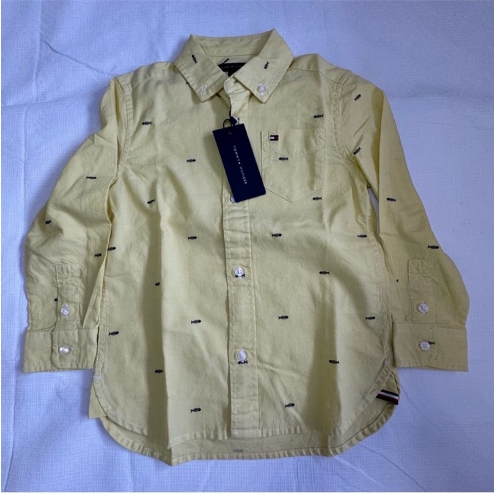 Tommy Hilfiger Yellow Button-Up Shirt